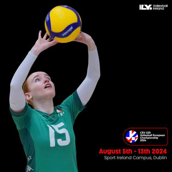 Volleyball Ireland will host the 2024 u20 Women’s European Volleyball Championship Finals at the Sport Ireland Campus this August. The event promises to be one of the most watched Women’s sports events to be held in Ireland this year, with seven of the continent’s best young teams joining hosts Ireland, at the Sport Ireland Campus.